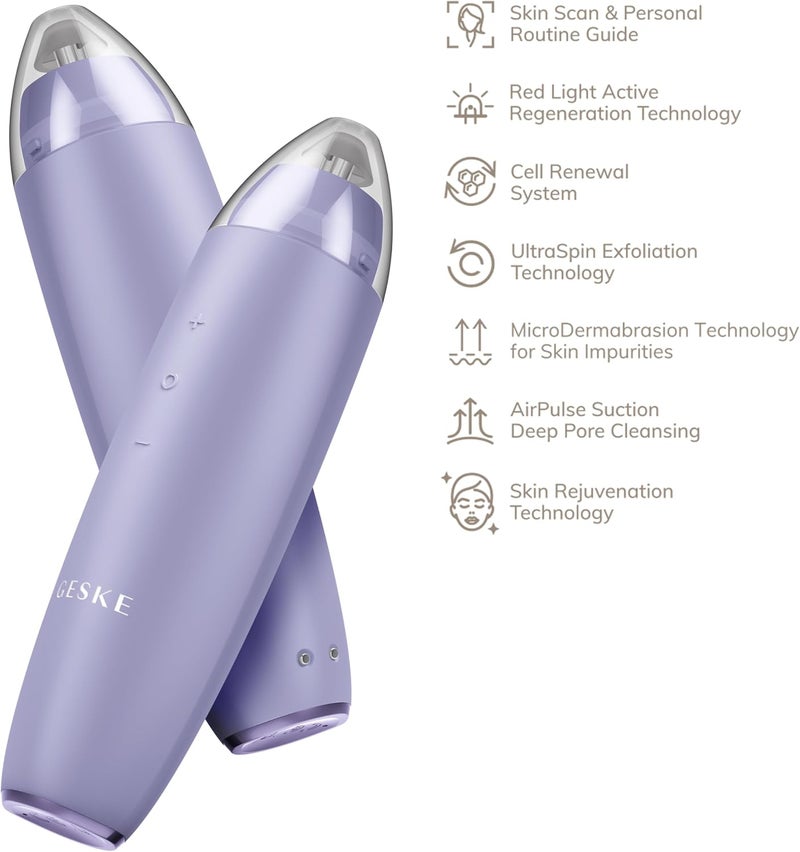 GESKE SmartAppGuided™ MicroDermabrasion Blackhead Remover, 7 in 1 Blackhead Remover, Electric Pore Cleaner, Innovative Vacuum Sucker, Beauty Tools, Skin Cleaning Device, Skincare Device - Image 4
