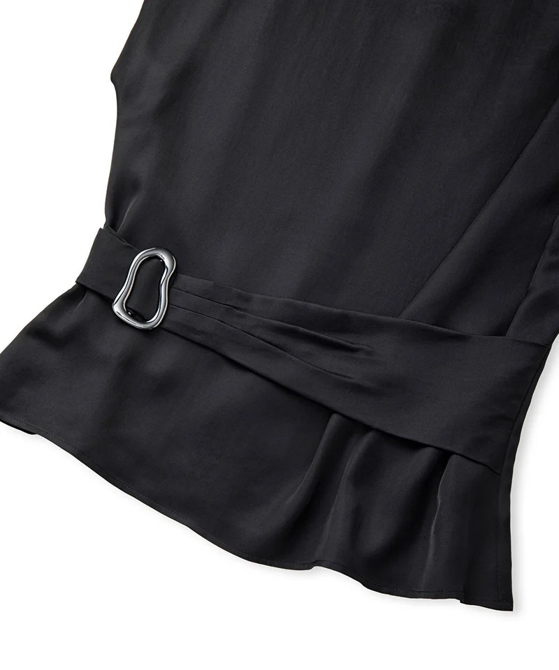 Ipekyol  Satin-Effect Belted Blouse for Women | Best Price UAE