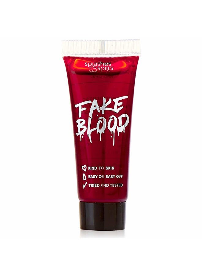 Splashes & Spills Realistic Fake Blood - Face and Body Paint - Pretend Costume and Dress Up Makeup - New Improved Formula! (10ml) - Image 1
