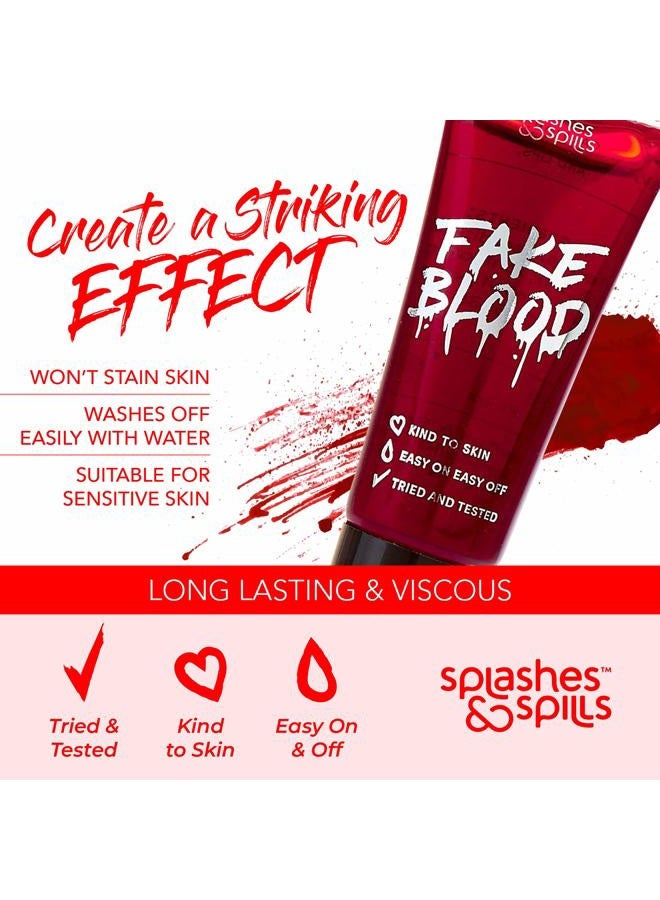 Splashes & Spills Realistic Fake Blood - Face and Body Paint - Pretend Costume and Dress Up Makeup - New Improved Formula! (10ml) - Image 3