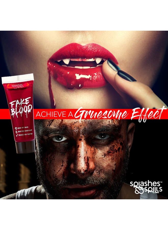 Splashes & Spills Realistic Fake Blood - Face and Body Paint - Pretend Costume and Dress Up Makeup - New Improved Formula! (10ml) - Image 4