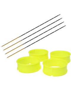 IFlight Wing Flying LED Lamp 9 Lamp Beads Programmable Lamp Strip Green Hornet/Hornet V3 Rack Dedicated-Color:Yellow Protective Cover + LED Light + LED Control Board