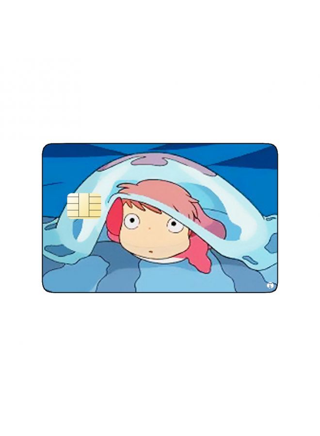 RKN PRINTED BANK CARD STICKER Ponyo Anime - Image 1
