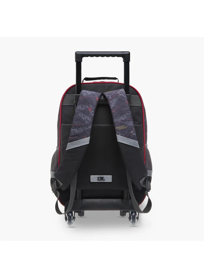 LBL by Shoexpress Boys Graphic Print Trolley Backpack with Retractable Handle - 44x16x30 cms