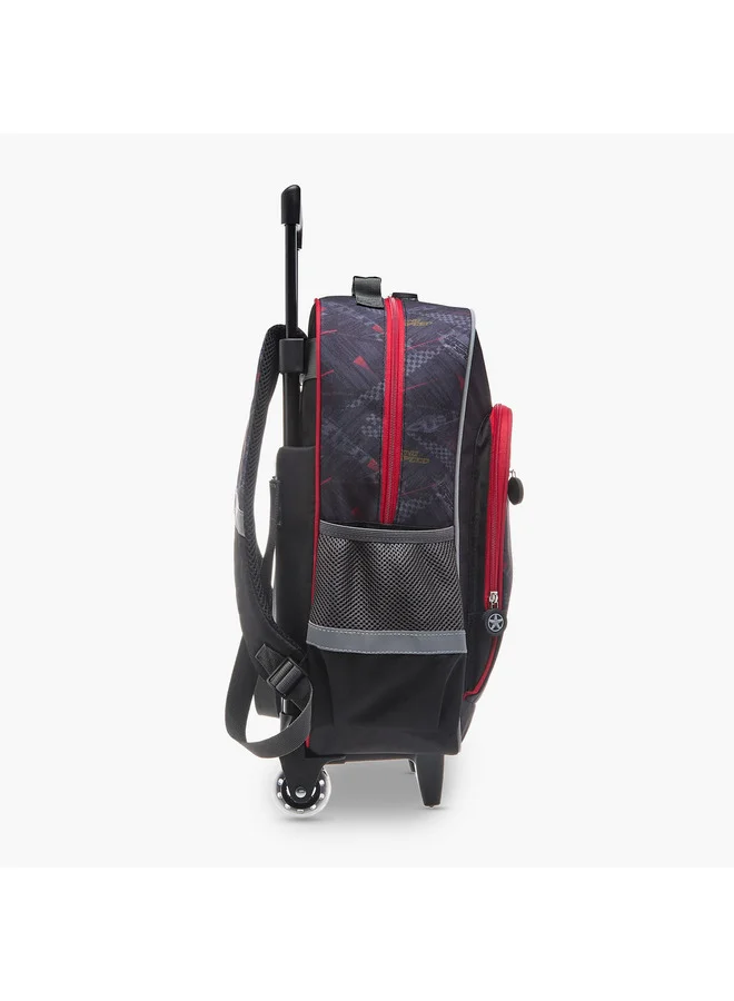 LBL by Shoexpress Boys Graphic Print Trolley Backpack with Retractable Handle - 44x16x30 cms