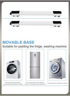 Toshionics Extensible Heavy Duty Adjustable Appliance Moving Roller for Home Washing Machines Refrigerators Dryers Dishwashers Heavy Power Tools and Equipment with Wheels Anti Skid Pad for 300kg  - Image 2