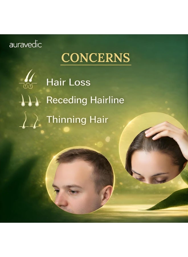 Auravedic Hair Growth Serum with 3% Redensyl, 4% Anagain, 3% Procapil ,30ml - Image 2