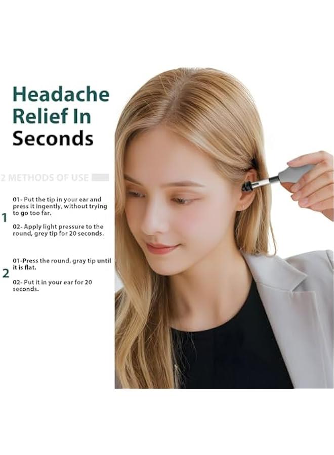 Ear Pressure Relief Suction Device for Migraine, Headache, Tension Relief, Inner Ear Balance, Reduce Airplane Ear Pressure - Image 4