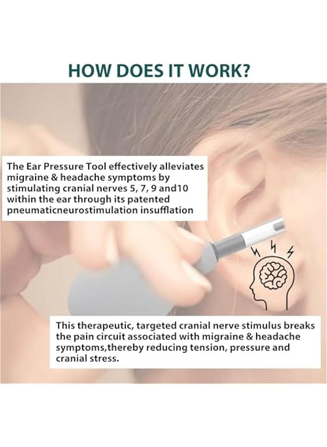 Ear Pressure Relief Suction Device for Migraine, Headache, Tension Relief, Inner Ear Balance, Reduce Airplane Ear Pressure - Image 5