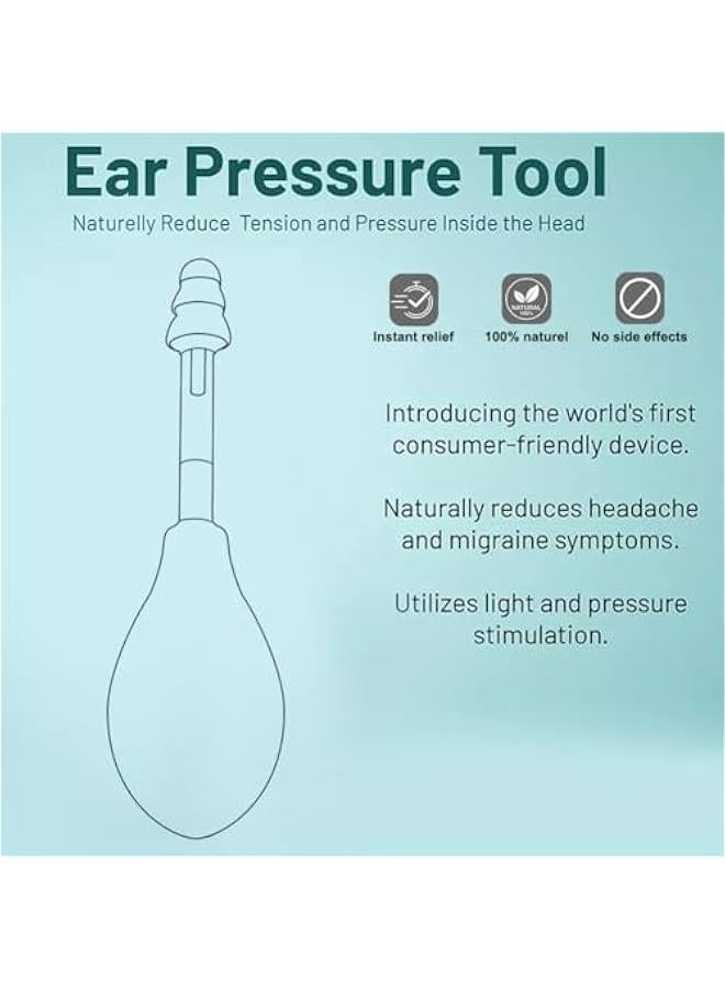 Generic Air Pressure Relief Suction Device for Migraine, Headache, Tension Relief, Inner Ear Balance, Reduce Airplane Ear Pressure  - Image 2