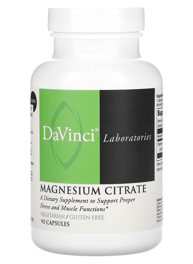 DaVinci Laboratories Magnesium Citrate 140 mg  90 Capsules 