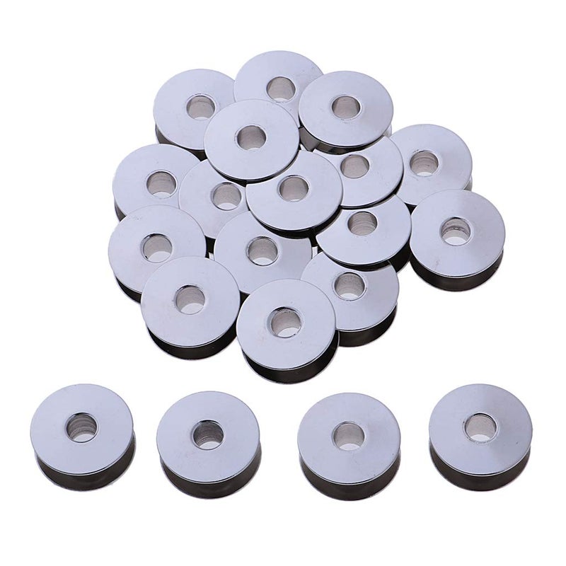 non 20 قطعة بوبينات معدنية عالمية 20x10 مم لآلة الخياطة الصناعية بديل للبوبين - Image 1