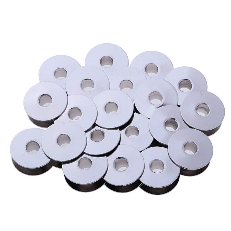 non 20 قطعة بوبينات معدنية عالمية 20x10 مم لآلة الخياطة الصناعية بديل للبوبين - Image 3