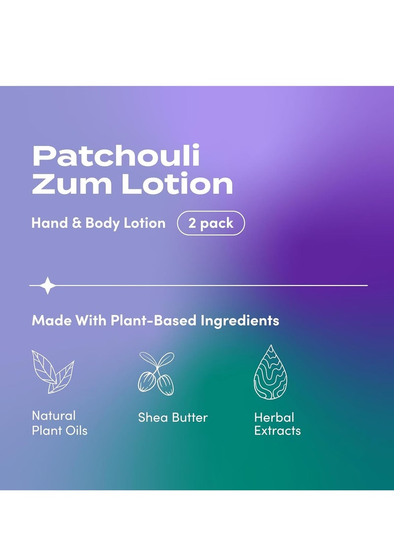 ZUM Zum Indigo Wild Hand & Body Lotion - Natural Hand Lotion for Dry Hands - Body Lotion for Women & Men - Body Moisturizers Include Shea Butter, Jojoba Oil & More - Patchouli Scent - 6 fl oz (2 Pack) - Image 4