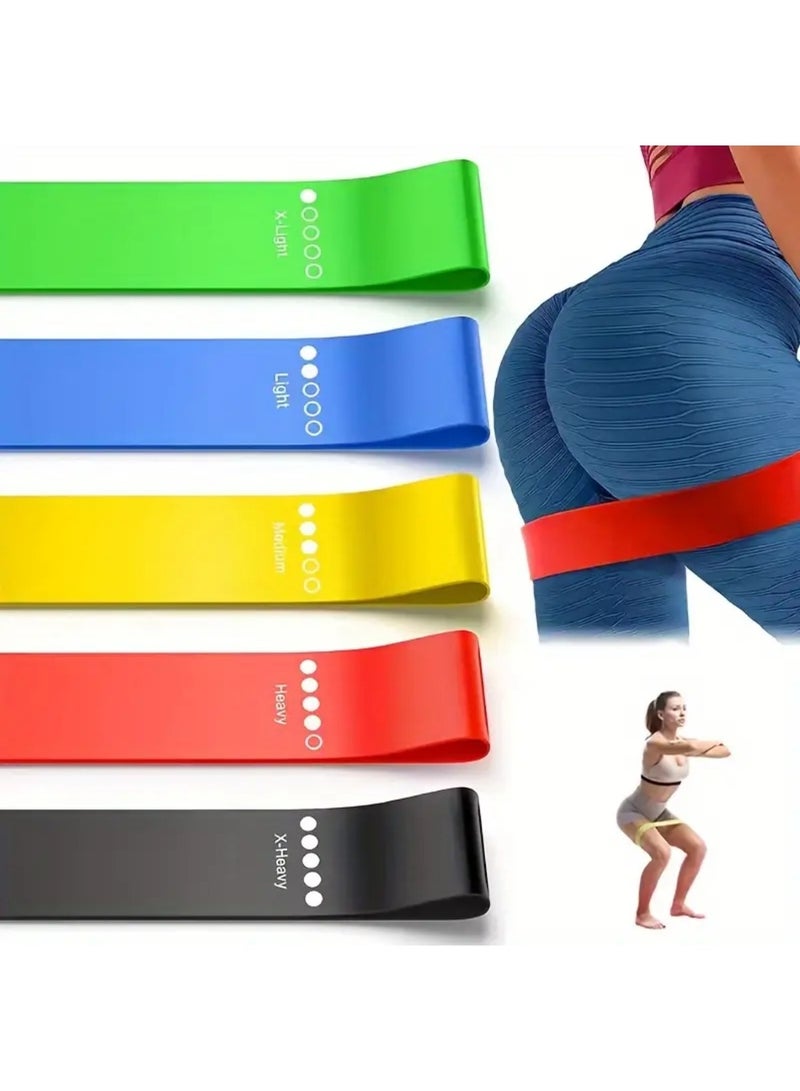 ZedForce 5-Pack Resistance Bands Set for Women & Men – Elastic Workout Bands with 5 Levels for Fitness, Yoga, Strength Training, Home Gym, Stretching & Physical Therapy – Non-Slip & Durable - Image 1