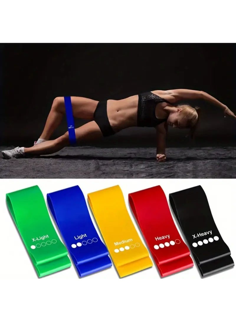 ZedForce 5-Pack Resistance Bands Set for Women & Men – Elastic Workout Bands with 5 Levels for Fitness, Yoga, Strength Training, Home Gym, Stretching & Physical Therapy – Non-Slip & Durable - Image 5