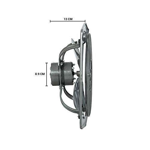 Usha Aeroclean 230 mm (9‑Inch) Exhaust Fan | Goodbye Oil & Dust Lacquer Coating | 100% Copper Motor | Scratch‑&‑Stain‑Resistant | Aerodynamically Balanced Blades | 2‑Year Warranty| Metallic Grey - Image 5