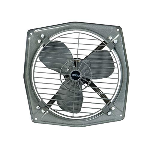 Usha Aeroclean 230 mm (9‑Inch) Exhaust Fan | Goodbye Oil & Dust Lacquer Coating | 100% Copper Motor | Scratch‑&‑Stain‑Resistant | Aerodynamically Balanced Blades | 2‑Year Warranty| Metallic Grey - Image 1