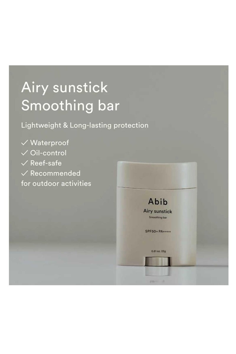 ابيب أبيب Airy Sunstick Protection Bar واقي شمس بعامل حماية SPF50+ واسع الطيف | واقي شمس كوري على شكل ستيك، بدون طبقة بيضاء، سهل التطبيق، مقاوم للماء | 23 غرام. - Image 4