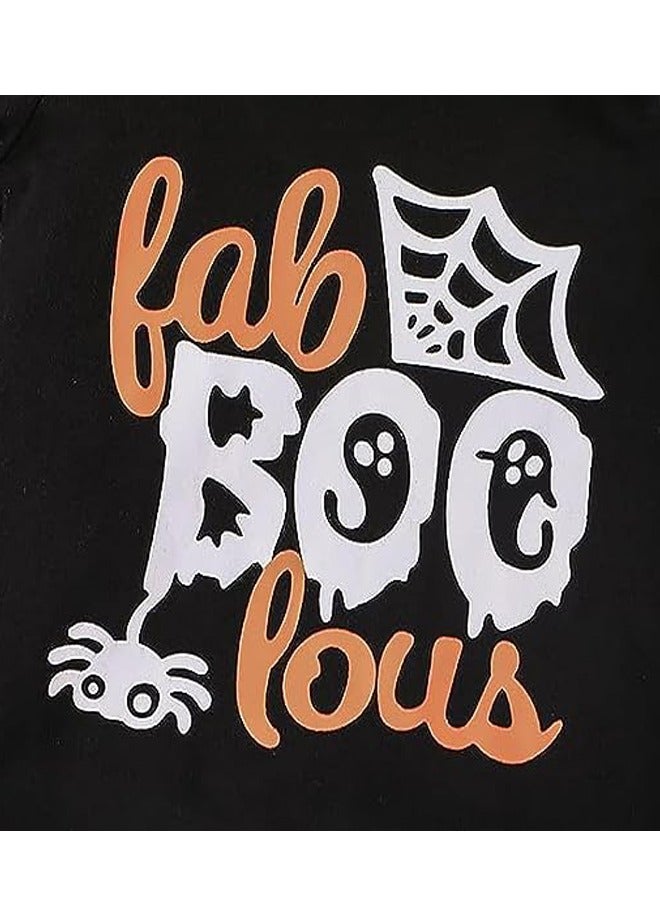 Brain Giggles Newborn Baby Boy Cosplay Clothes Infant design with 'fab BOO lous' text Long Sleeve Costume Hoodie Romper Jumpsuits Outfit (3-6 months) - Image 5