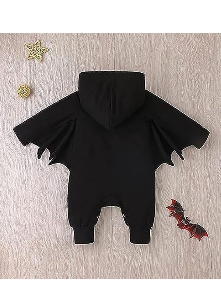Brain Giggles Newborn Baby Boy Cosplay Clothes Infant design with 'fab BOO lous' text Long Sleeve Costume Hoodie Romper Jumpsuits Outfit (3-6 months) - Image 3