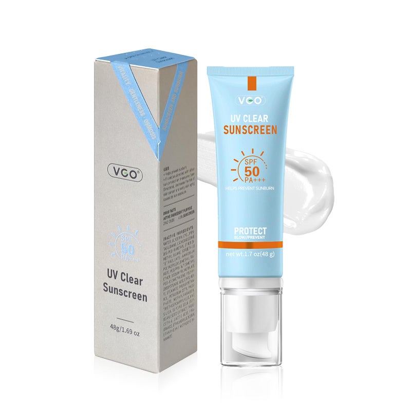 VGO Mineral Sunscreen for Face, Reef Safe Sunscreen, Oil-Free Face Moisturizer with SPF 50, Broad-Spectrum UVA/UVB Protection, Lightweight, Non-Comedogenic, Travel Size (1 pack) - Image 1