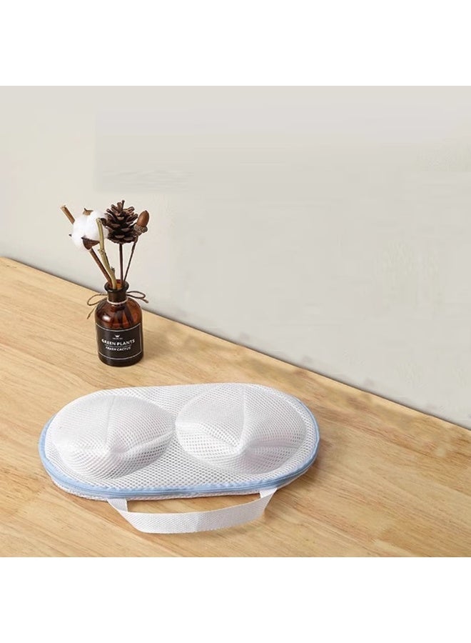 2pcs Bra Wash Bags With Zipper For Woman，Non-Deform Lingerie Laundry Bags For Washing Machine & Storage，Multiple Sizes Are Suitable，Use For Washing And Drying - Image 3