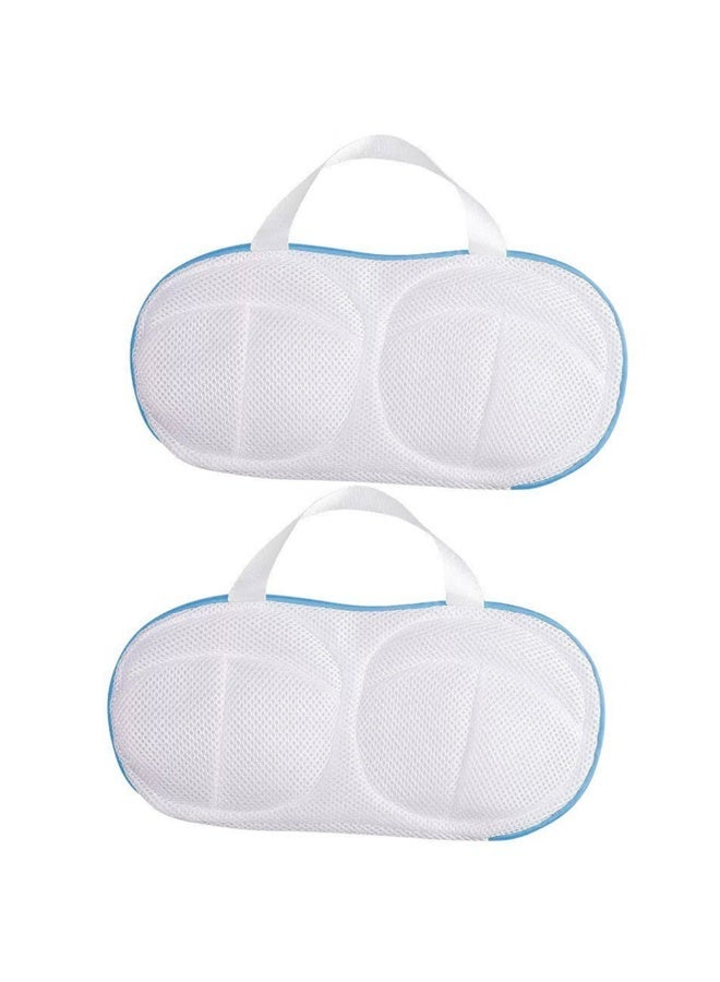 2pcs Bra Wash Bags With Zipper For Woman，Non-Deform Lingerie Laundry Bags For Washing Machine & Storage，Multiple Sizes Are Suitable，Use For Washing And Drying - Image 1