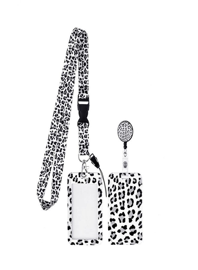 HASFINE Funny Leopard Lanyard with ID Badge Holder and Retractable Badge Reel,Detachable Lanyard Neck Strap with Vertical ID Card Holder, Ideal for Nurse Doctor Student Teachers Work Staff - Image 3