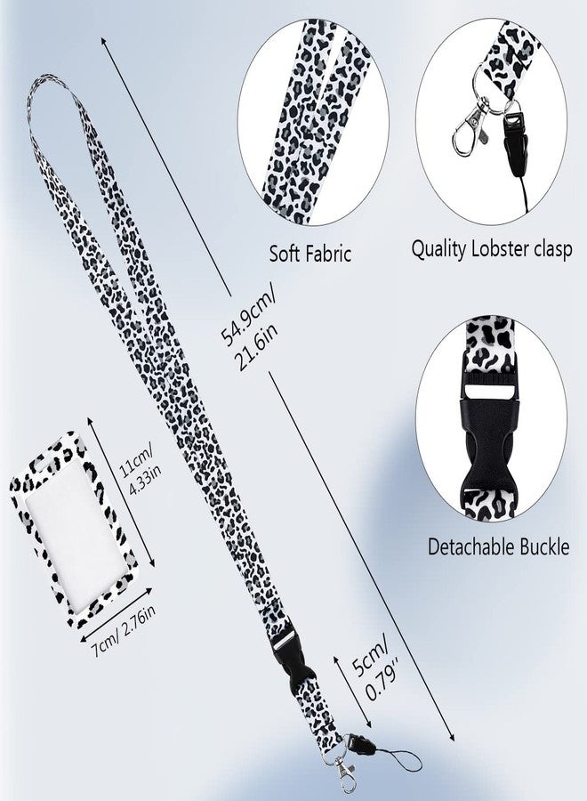 HASFINE Funny Leopard Lanyard with ID Badge Holder and Retractable Badge Reel,Detachable Lanyard Neck Strap with Vertical ID Card Holder, Ideal for Nurse Doctor Student Teachers Work Staff - Image 4