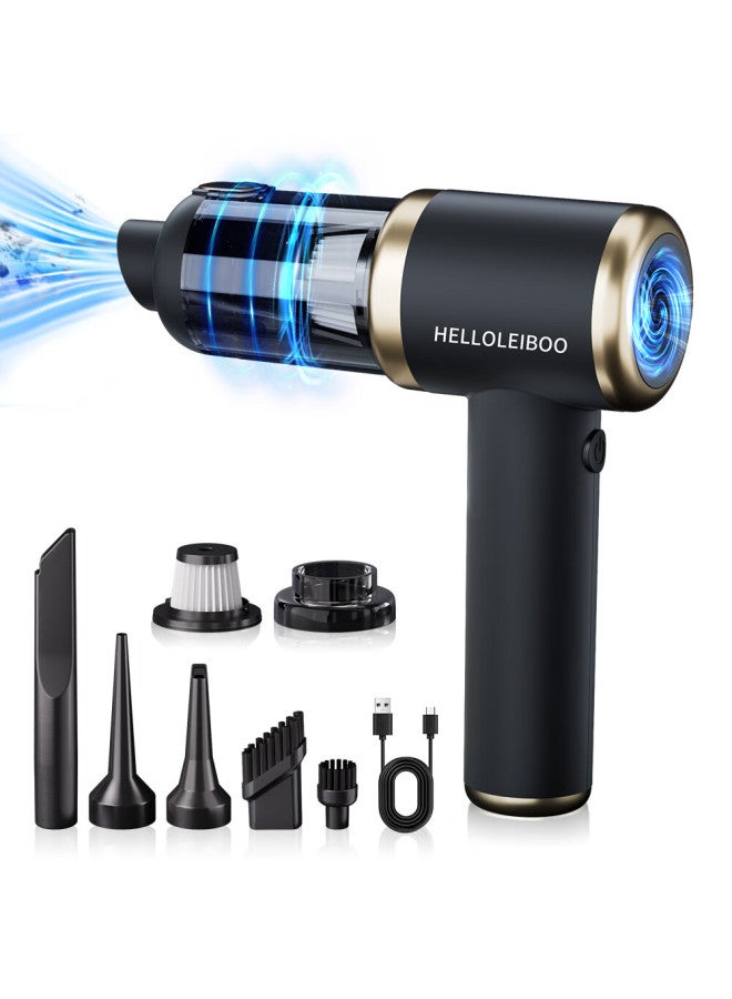 helloleiboo oleiboo Car Vacuum Cleaner, Dual-use Wireless Handheld Mini Vacuum Cleaner, Rechargeable Blower And Suction, For Car And Home Use - Image 3