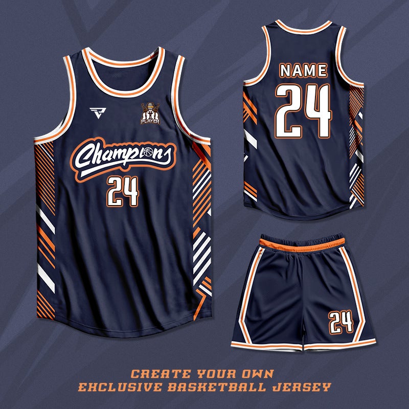 American Basketball Uniform Suit For Men And Women, College Student Competition Training Camp Team Uniform Vest Jersey Breathable Printing - Image 3