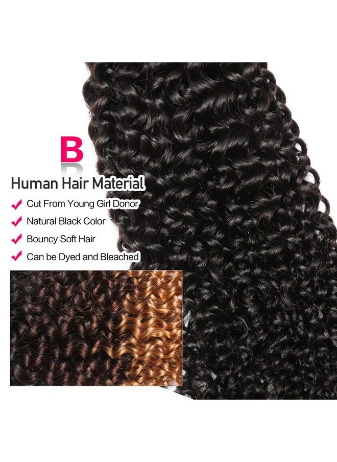 Hermosa - Ermosa 10A Curly Human Hair 3 Bundles 12 14 16 Inch 100% Unprocessed Brazilian Curly Hair Bundles Soft Remy Hair - Image 1