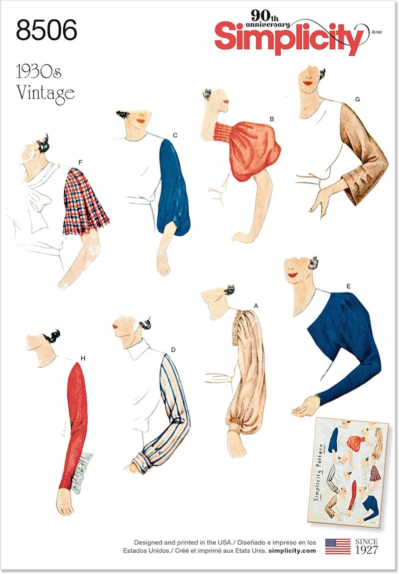 Simplicity Creative Patterns Sleeves for Tops, Vest, Jackets, Coats, A (10-12-14-16-18-20-22) - Image 1