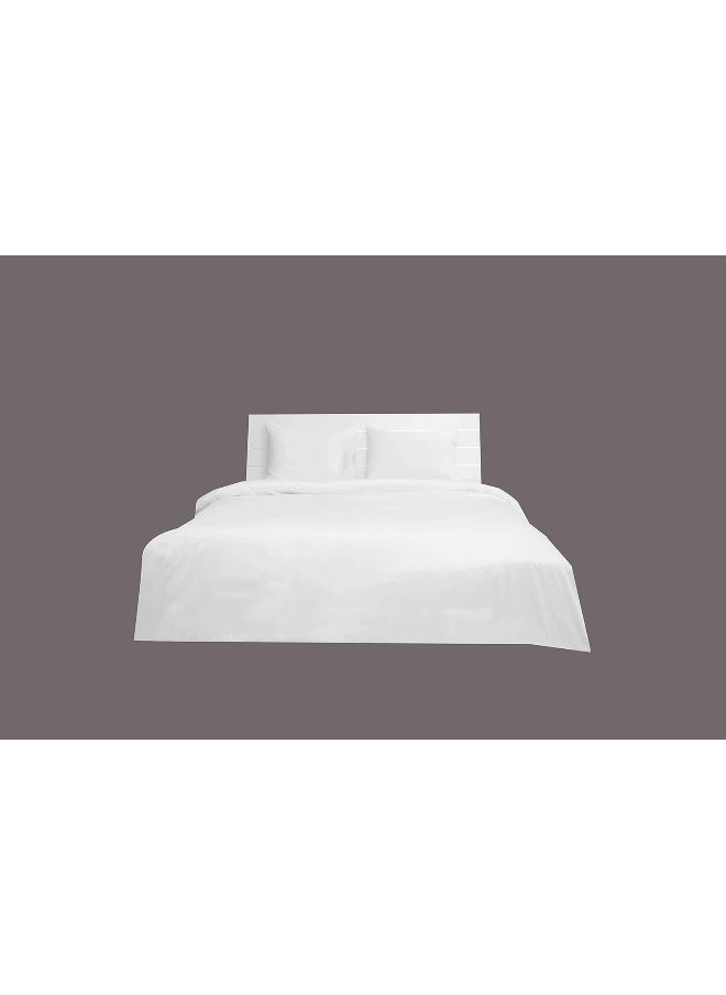 Hotel Linen Klub Hotel Linen Klub Single Duvet Cover - 1 Piece, Size 165 x 225 cm, Made from Luxurious 100% Cotton with 250 Thread Count for Exceptional Softness and Comfort, Cool and Breathable Fabric, White  - Image 4