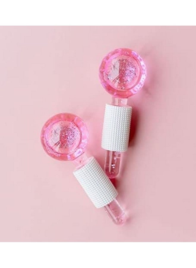 MIRARIYA Facial Ice Globes for Face & Eye Puffiness Relief Reduce Fine Lines and (PINK) - Image 1