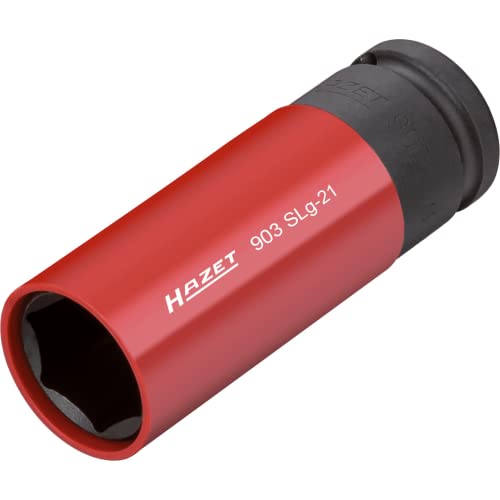 HAZET Socket Wrench Bit 903SLG21 I Drive Square and External Hexagon Drive for Vehicle and Car Tire Change Width Across Flats 21mm083 Inches I For Machine Operation - Image 3