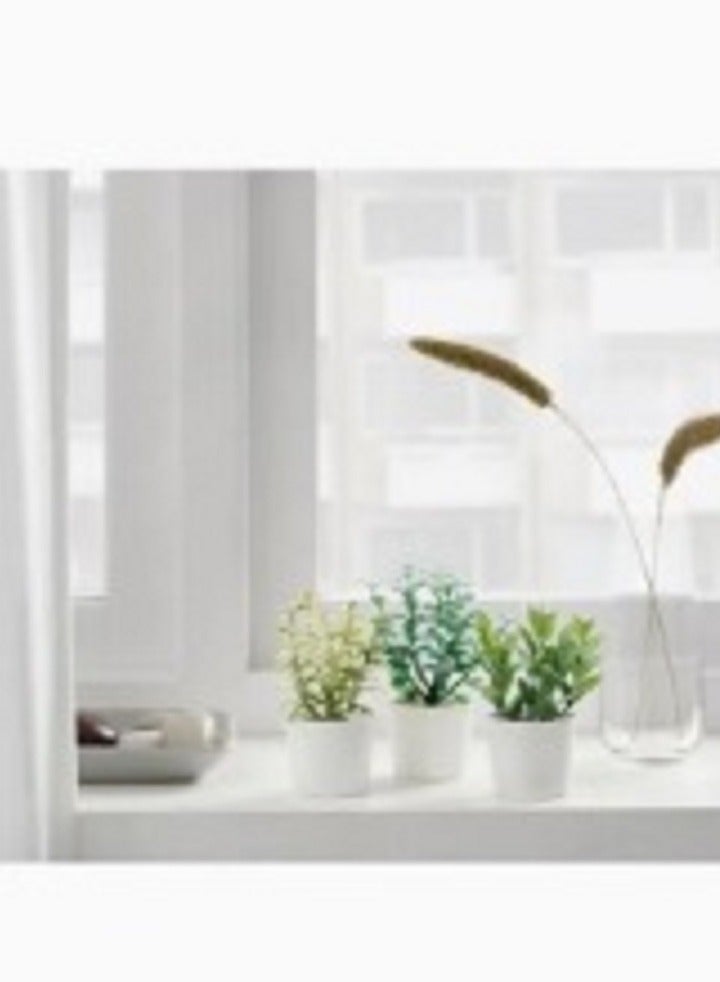 Set of 3 artificial decorative plants - Image 2