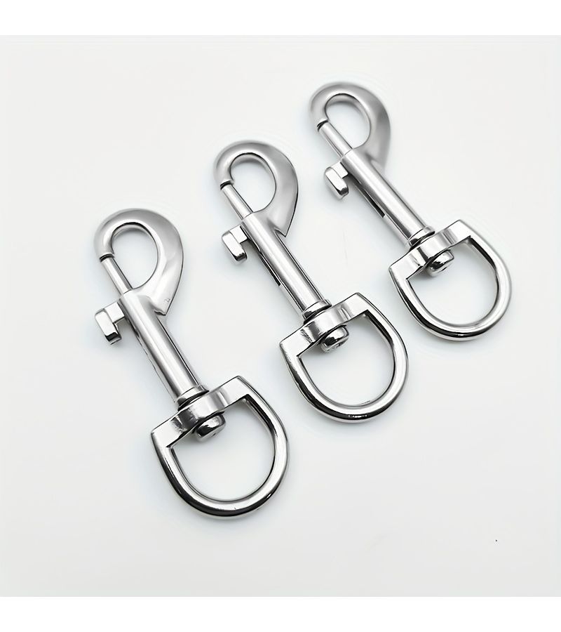 Heavy Duty Swivel Snap Hooks 2 Pack Durable Metal Dog Leash Clips Large - Image 2