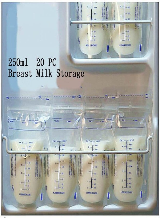 Oncarnival 30Pcs 250ml Baby Clear Breast Milk Storage Bag Feeding Freezer Seal Container - Image 3