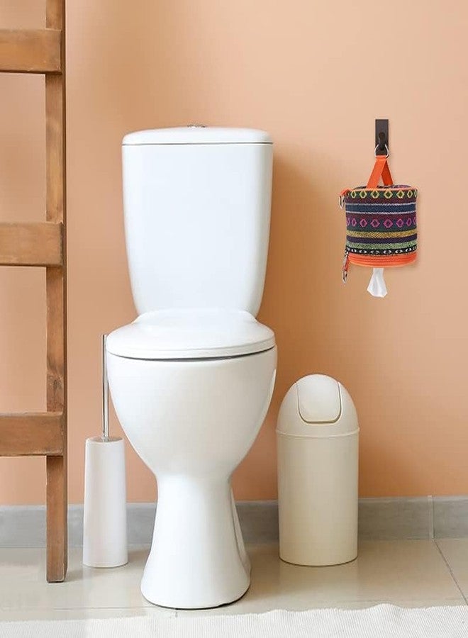ChengFu Portable Toilet Paper Holder,Camping Toilet Paper Holder, Toilet Paper Roll Travel Case Reusable Toilet Paper with Built-in Storage and Hanging Hook for Camping and Outdoor Activities - Image 3