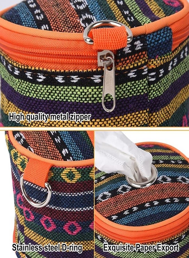 ChengFu Portable Toilet Paper Holder,Camping Toilet Paper Holder, Toilet Paper Roll Travel Case Reusable Toilet Paper with Built-in Storage and Hanging Hook for Camping and Outdoor Activities - Image 2