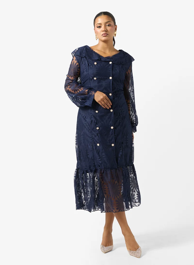 Lace Blazer Dress