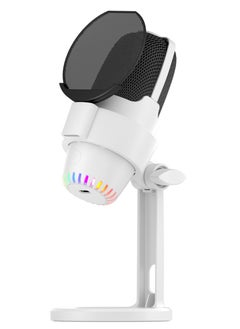 Anmi Condenser Microphone, USB Computer Gaming Mic for/PC/PS4/ PS5/Desktop, Plug & Play, RGB Light, Pop Filter, Studio Microphone for Gaming, Streaming, Recording, Podcasts, Twitch, YouTube, Discord  - Image 1