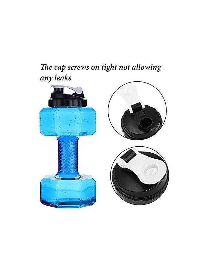 Zaboon Dumbbell Shape Water Bottle Eco Sports Fitness Exercise Water Jug For Gym Rose Ssz194Bl - Image 2