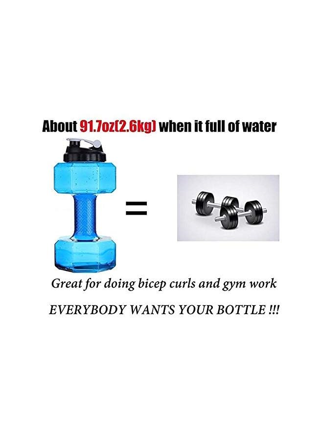 Zaboon Dumbbell Shape Water Bottle Eco Sports Fitness Exercise Water Jug For Gym Rose Ssz194Bl - Image 4
