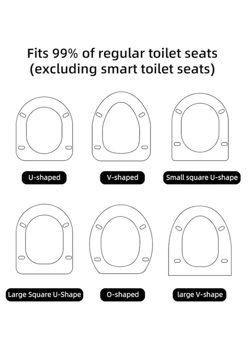 ايكانبو رافعة مقعد المرحاض بدواسة القدم، رافعة مقعد المرحاض بدواسة، تجنب ملامسة اليد لمنع نمو البكتيريا، تجنب الانحناء، ملحقات مرحاض الحمام (أبيض) - Image 5