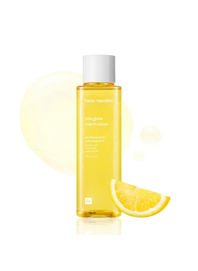 Face Republic Vita Glow Niacin Toner 160Ml 5.41 Fl Oz | Vitamin Complex | Vitalizing & Purifying | Radiant Glow For Dull Skin | 7 Hyaluronic Acids, Vitamin C, Niacinamide | Vegan Korean Skincare - Image 1