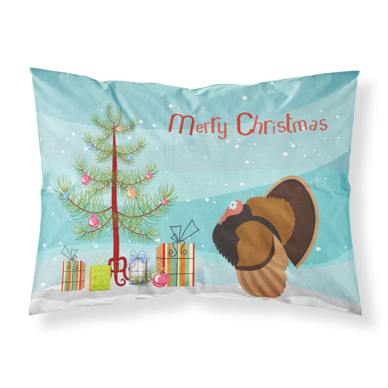 ""Caroline's Treasures Bronze Turkey Christmas Pillowcase  Standard  Multicolor""