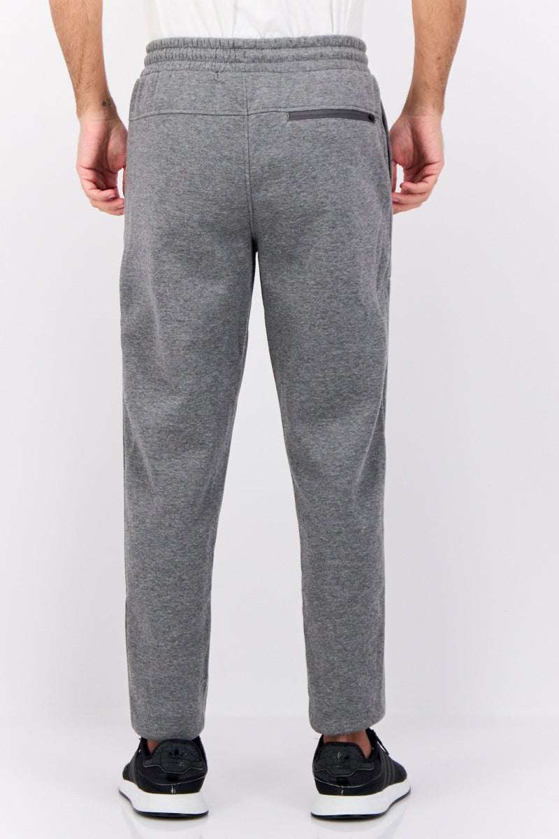 MOTION Men Sportswear Fit Outdoor Fleece Sweatpants, Charcoal  - Image 2